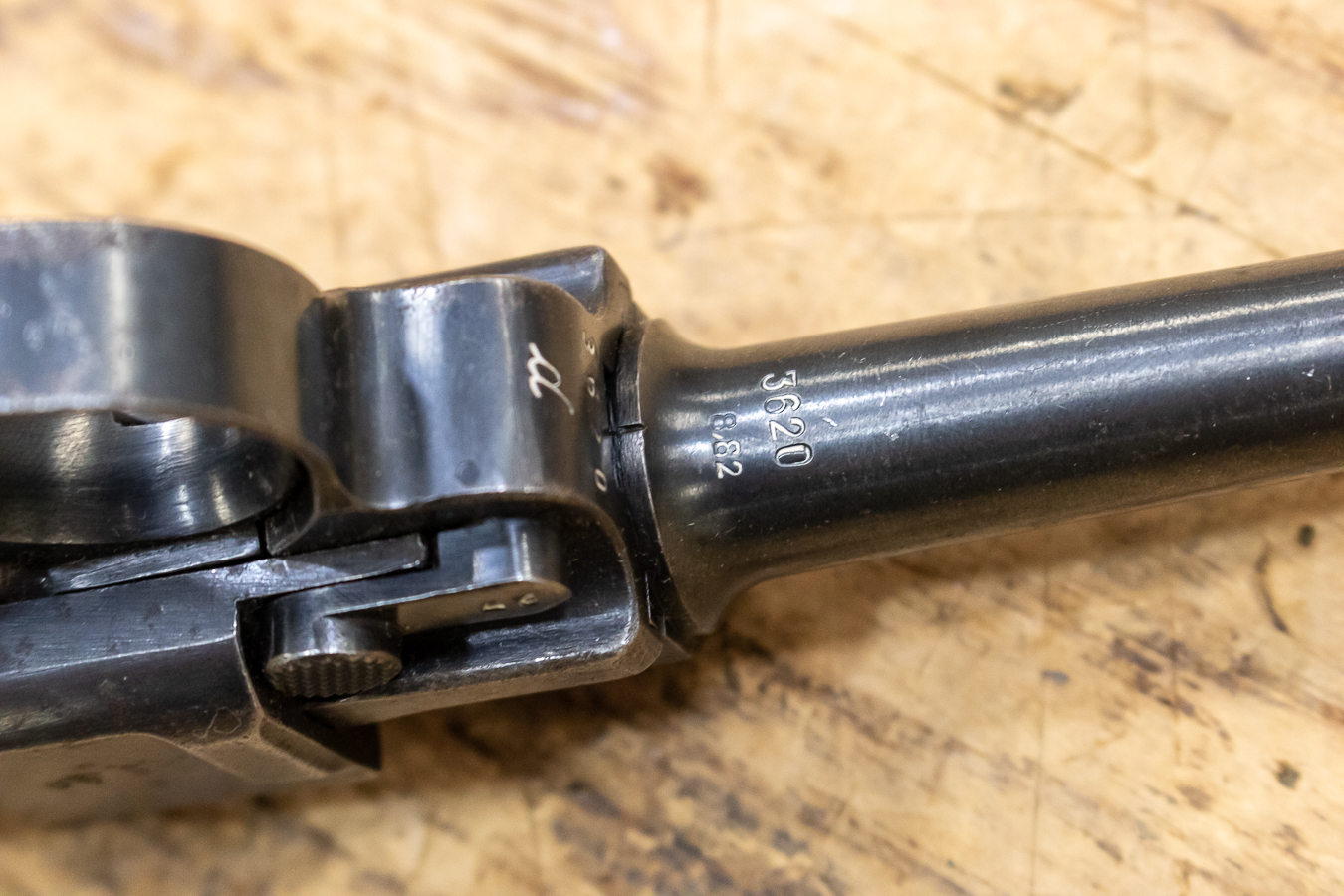 MAUSER P08 9mm Police Trade-in Pistol (No Magazine)